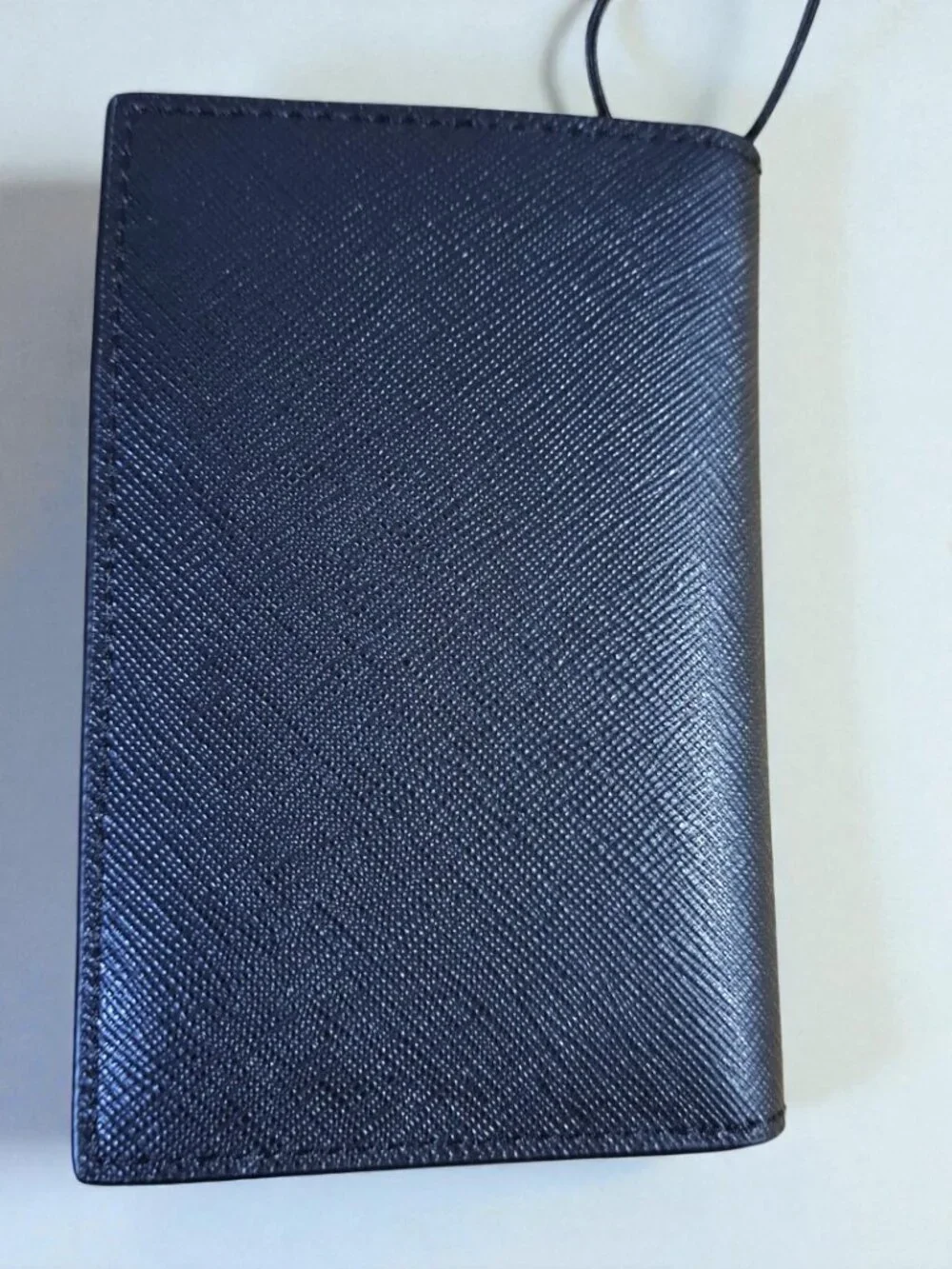 Michael Kors Men’s Black & Blue Card Case Wallet with Metallic Logo NWT